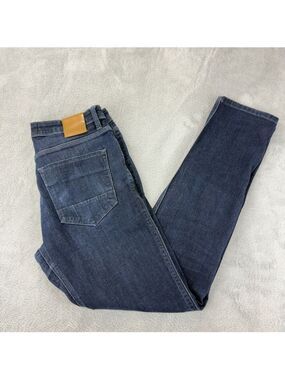 DU/ER Men's Size 32 W x 30 L L2X Slim Fit Zipper Fly Denim Blue Jeans MFLS3001
